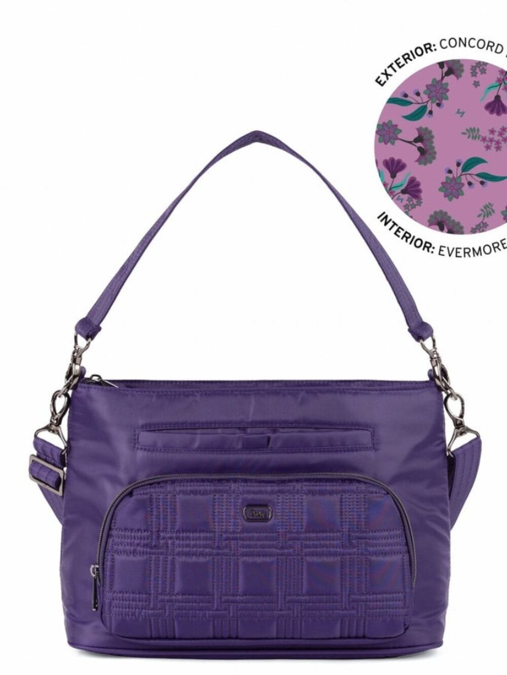 LUG - ** Newest Version ** - Samba 2 Convertible Crossbody Bag in Concord Purple